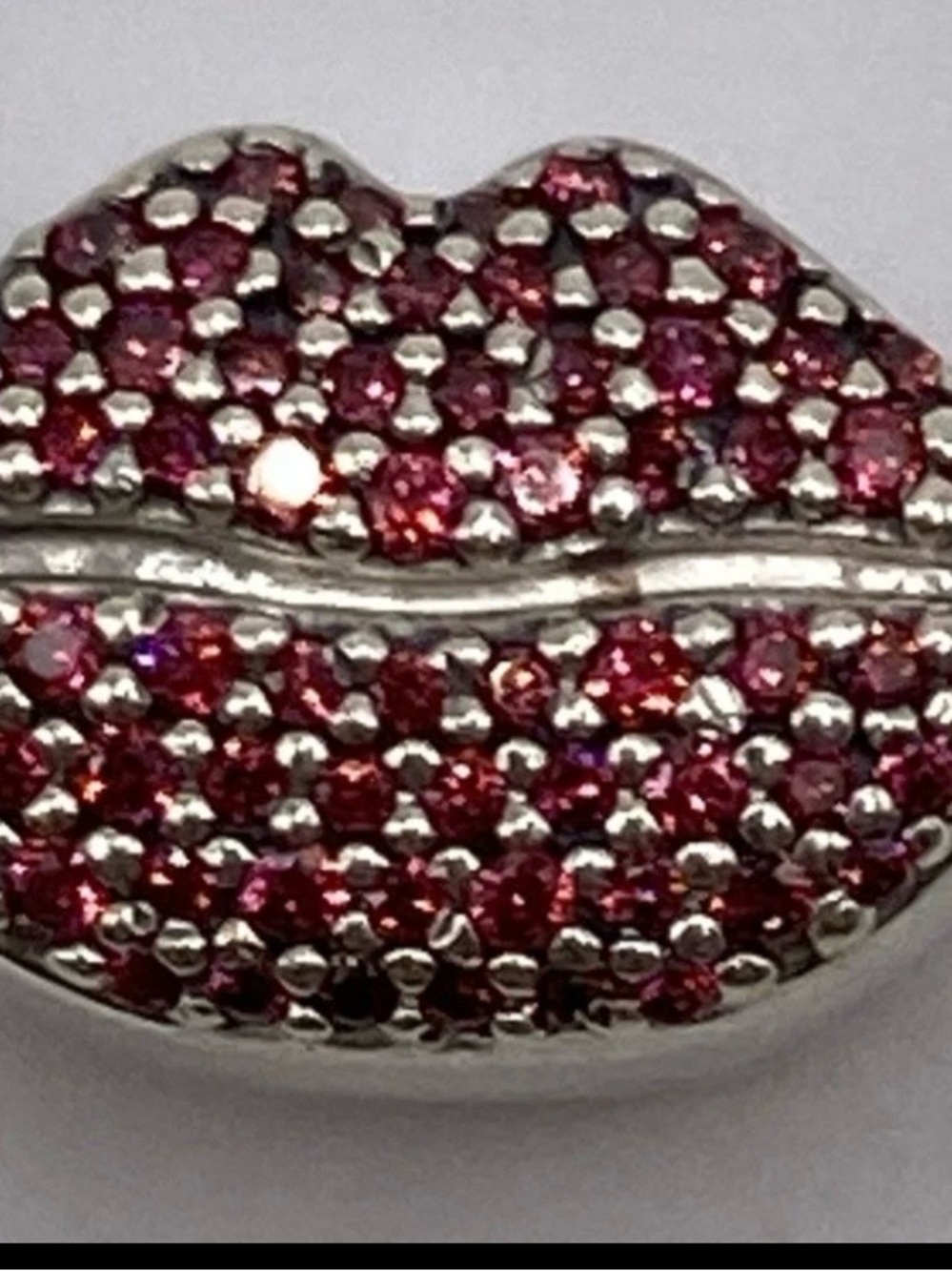 Pandora S925 ALE SS Kiss More Lips Red CZ 796562CZR
